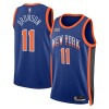 Canotte Uomo New York Knicks Jalen Brunson Nike 2023-24 City Edition Blu Swingman
